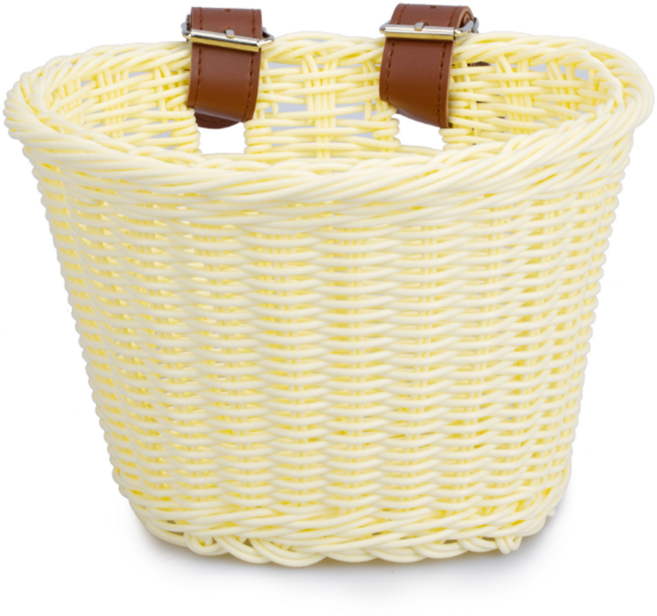 락모터스 자전거 라탄바구니 킥보드 수납 보관 악세사리 바스켓 프로트백, 브라운, 1개