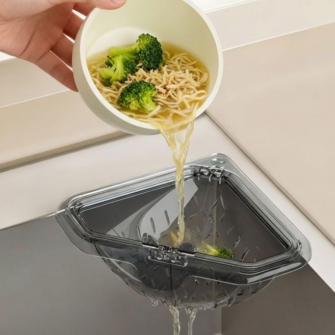 민클린 싱크대 코너 거름망 음식물 쓰레기통 배수구, 1개, 1개입