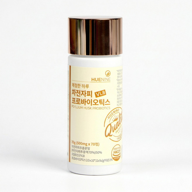 휴나인 차전자피 귀리 식이섬유 프로바이오틱스 혼합 유산균 VL8, 70정, 1개
