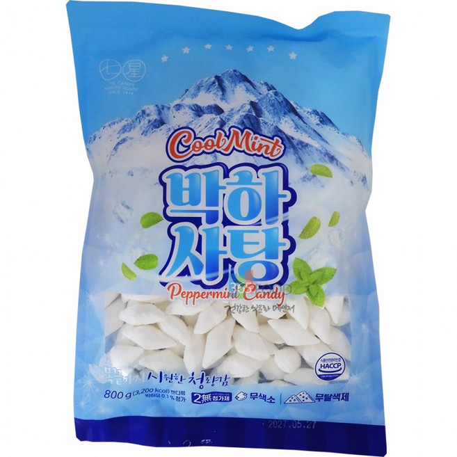 칠성 가위 박하향 캔디 800g, 1개, 1g