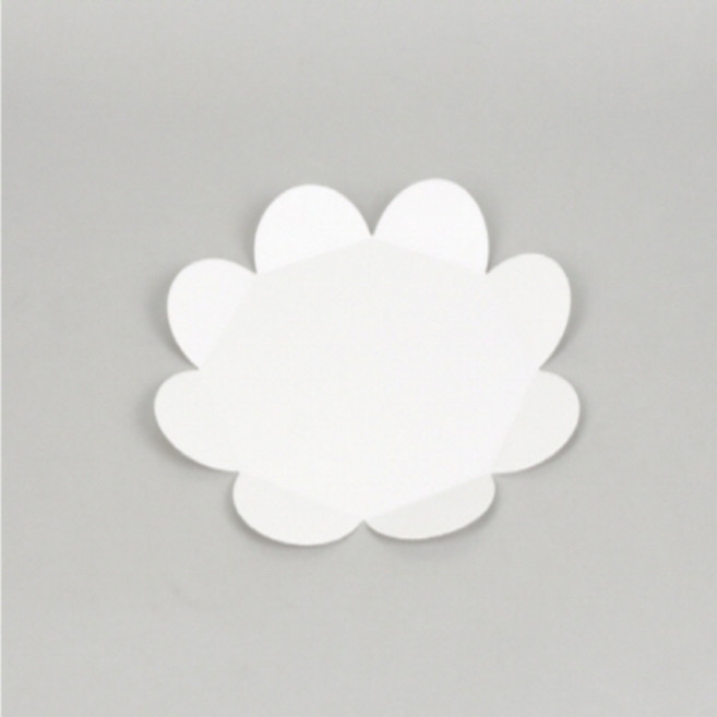 천운패키지 쉬폰케익받침(2호) 1묶음*100장, 화이트, 1개