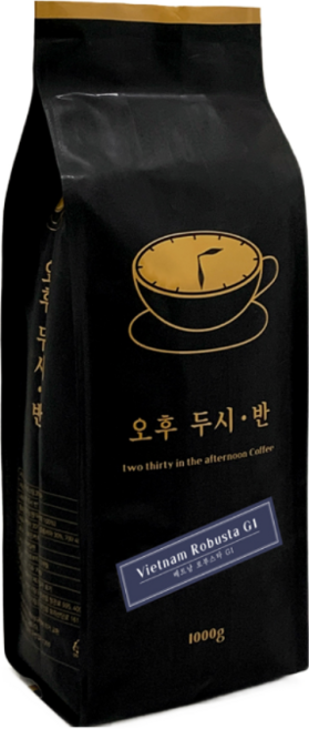 오후두시반 고급원두커피 베트남 커피 원두 로부스타 G1 홀빈, 1kg, 홀빈(분쇄안함), 1개