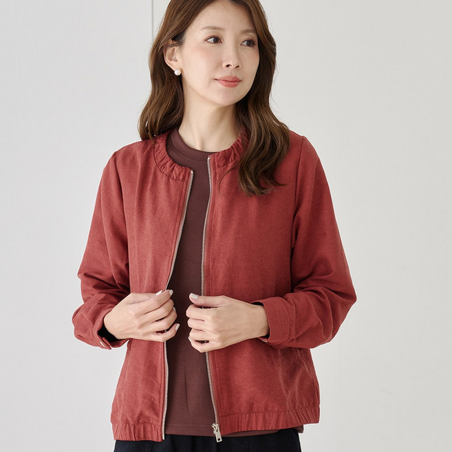 무브너 여성 스웨이드 자켓