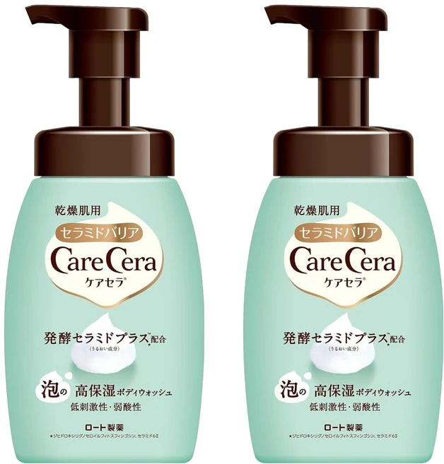 케어세라 거품이 많이 나는 모이스트 바디워시, 450ml, 2개 - 쿠팡