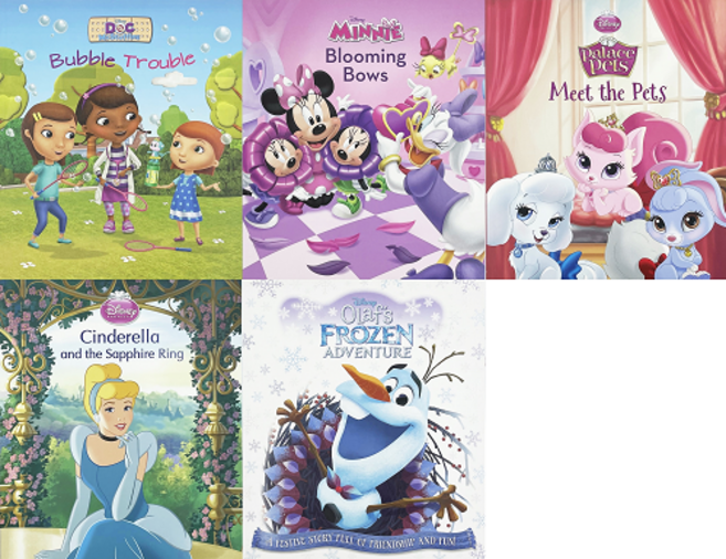 Disney 페이퍼백 A (5종택1) 디즈니영어원서 그림책 맥스터핀스 팰리스펫 미니부티크 겨울왕국 올라프, D