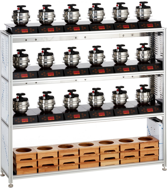 그린쿡&로스타 업소용 인덕션 전기돌솥밥기계 18구 전기레인지, GC-888e(18), 방문설치