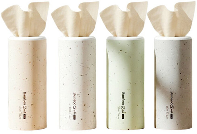 휴홈 컵홀더 차량용 무표백 대나무 밤부톡 슬림티슈 60매x8개, 8개, 60매입