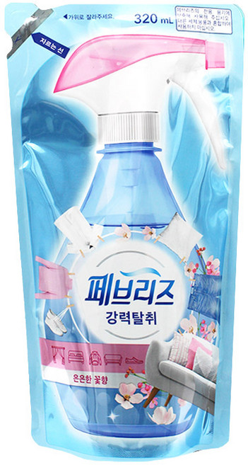 페브리즈 섬유탈취제 은은한 꽃향 리필, 320ml, 12개