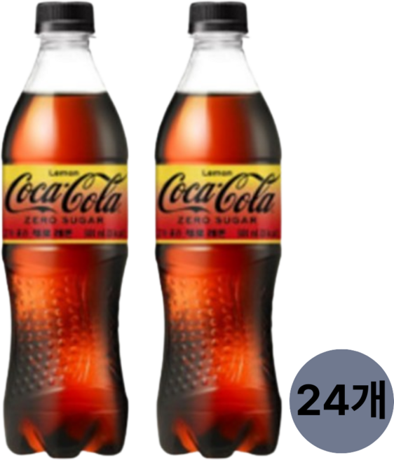 코카콜라 제로 레몬 500ml 24캔, 24개
