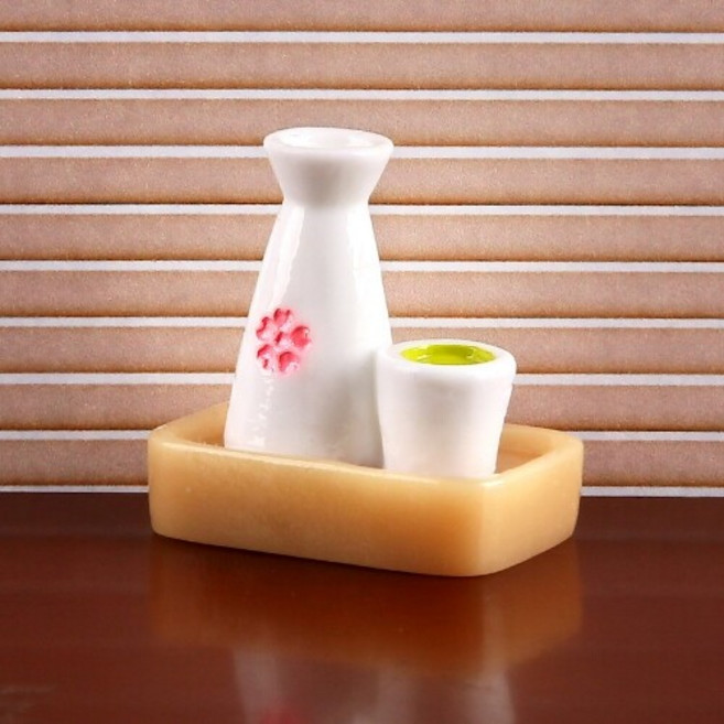 5개입 미니어처 녹차 사케 쟁반 접시