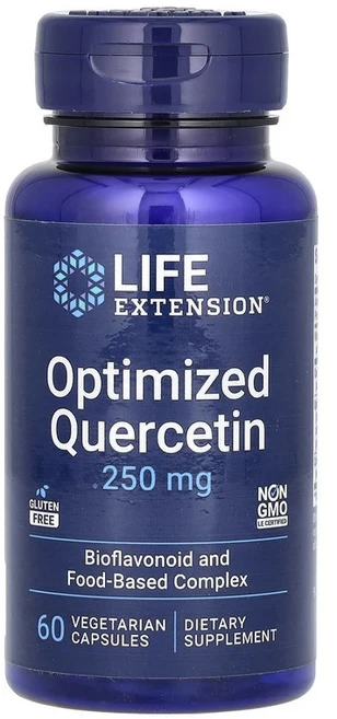 라이프익스텐션 옵티마이즈드 퀘르세틴 250mg 베지캡슐 60정, 5개 - 쿠팡