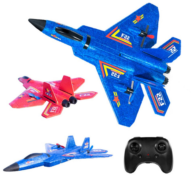 식스몰 F22 입문용 RC 비행기, 레드, 1개