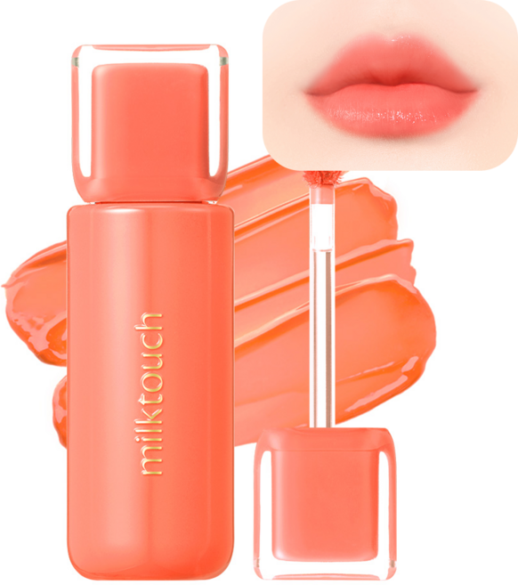 밀크터치 젤리핏 유리알 광채 글로우 틴트, 01. 뉴 피치 베어, 4g, 1개