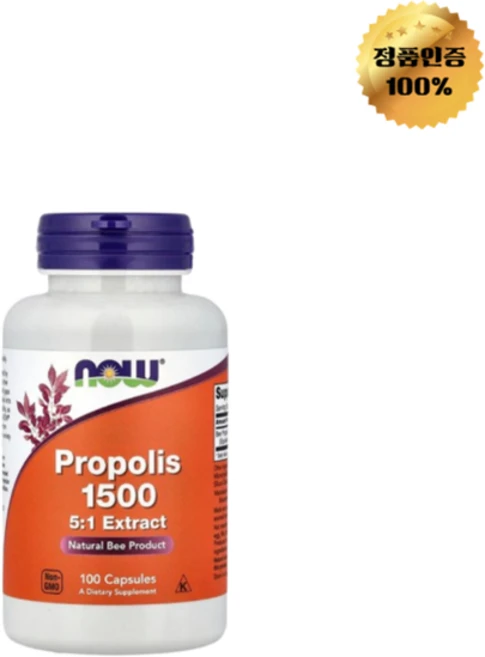 나우푸드 프로폴리스 1500 300mg 캡슐 100정, 1개 - 쿠팡