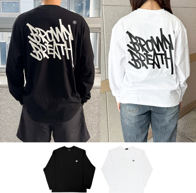 백화점매장판 브라운브레스 긴팔 롱슬리브 긴팔티 TAG OG LONG SLEEVE 티셔츠 롱 슬리브