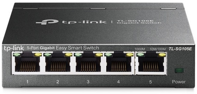 (TP-LINK) 티피링크 TL-SG105E (스위칭허브/5포트/1000Mbps), 1개