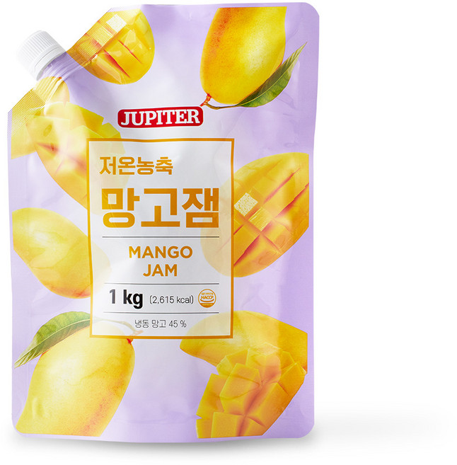 쥬피터 저온농축 망고잼 1kg 망고라떼 만들기 망고청 아기 간식, 1개