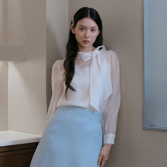 [백화점 정품] 잇미샤 [26 SS] 트위드 셋업 롱 스커트 ITQ2ZSK510