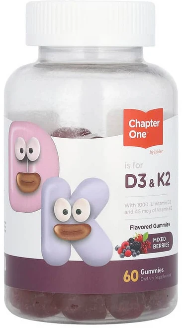 챕터 원 Chapter One D3 & K2 믹스 베리 구미젤리 60개120594원산지:기타, Chapter ON 온e, D3 & K2, 믹스 베리,, 1개, 60정 - 쿠팡