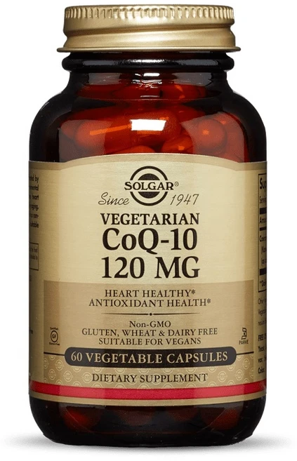 솔가 베지테리안 CoQ-10 120mg 글루텐 프리 무설탕 베지터블 캡슐, 1개, 60정 - 쿠팡