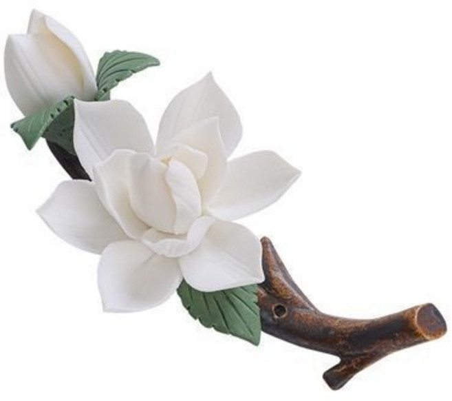 陶瓷手工捏花香插擺件 創意梨花香座 茶道室內檀香座, 陶瓷線香香插 手工捏花擺件 創意茉莉梨花