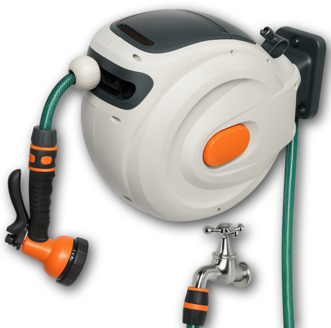 미우뮤 자동 릴호스 벽걸이형 워터릴 세차 청소 물호스, A30, 1개