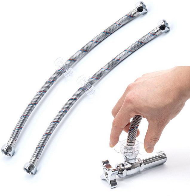 세면대 고압 호스 클린 클리어락, 2개