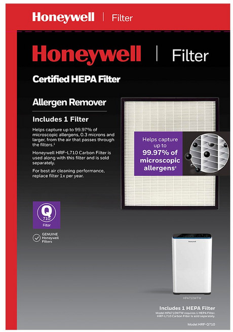 Honeywell HEPA濾網 (1入) 適用HPA-710系列, 詳見包裝, HRF-Q710