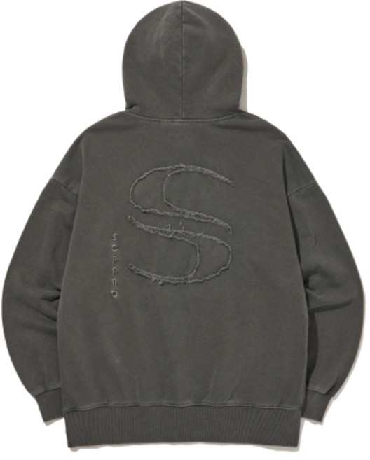소라노 SORANO Signature Logo Patch Hoodie 2Color