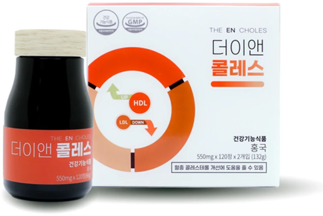 더이앤 콜레스 550mg x 120정 x 2병(132g), 2.2L - 쿠팡