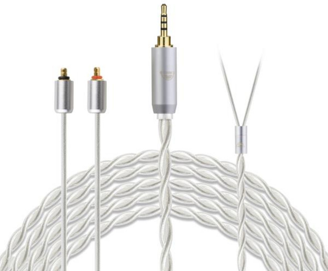 이어폰케이블 호환 OKCSC IPX T2 밸런스드 이어폰 케이블 LINUM ETYMOTIC EVO UE 프리미어 웨스톤 프로 X 시리즈 (X10X20X30X40X50) MACH, 01 3.5mm, 01 CHINA, 1개