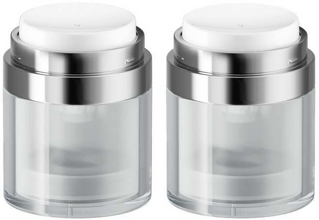 싱글레이드 에어리스 진공 펌프 공병, 투명, 2개, 30ml