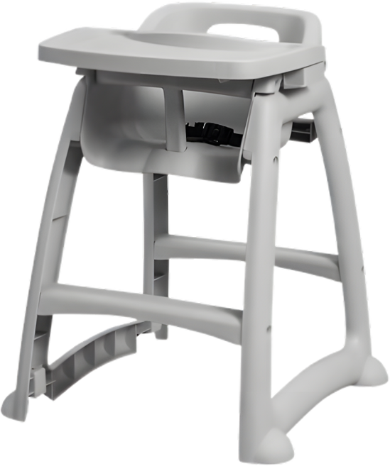 ZIPIA 레스토랑 유아용 하이체어 업소용 식당 식탁 아기의자, 1개, 트레이형