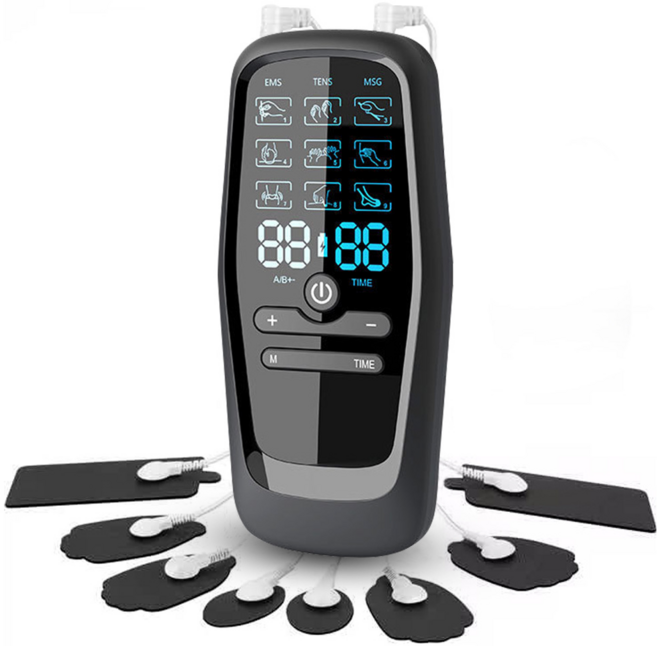 EMS TENS 按摩器, 黑色, r002