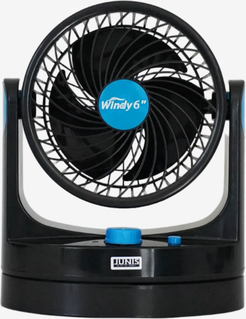주니스 차량용 차박 캠핑용 야외용 12V 써큘레이터 블랙 선풍기 윈디6 [35%], 윈디6+숫-숫케이블