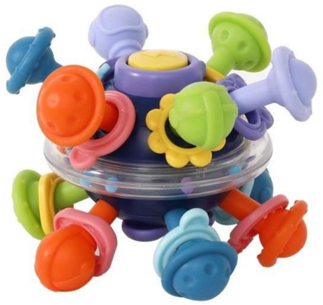 알록달록 반려조 멀티감각 토이볼 앵무새 뽑기 놀이 장난감 조류, 블루