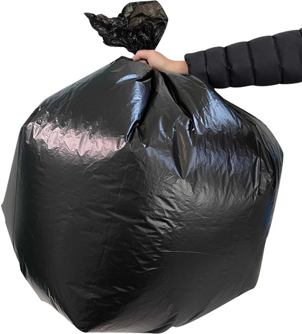 충남비니루포장 두꺼운 배접 쓰레기 비닐봉투 검정, 50개, 100L