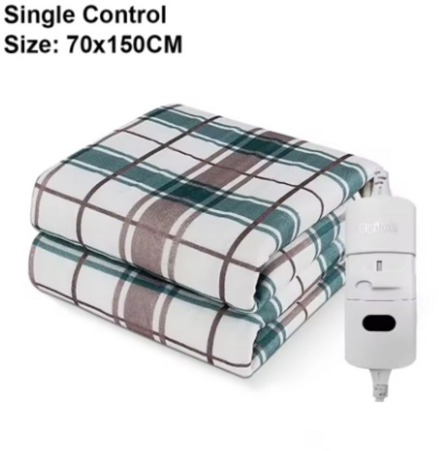 퀵픽스 전기 담요 220V 더 두꺼운 자동 온도 조절기 난방 몸 따뜻한 열 매트리스 방 가열, 70x150cm, Lattice