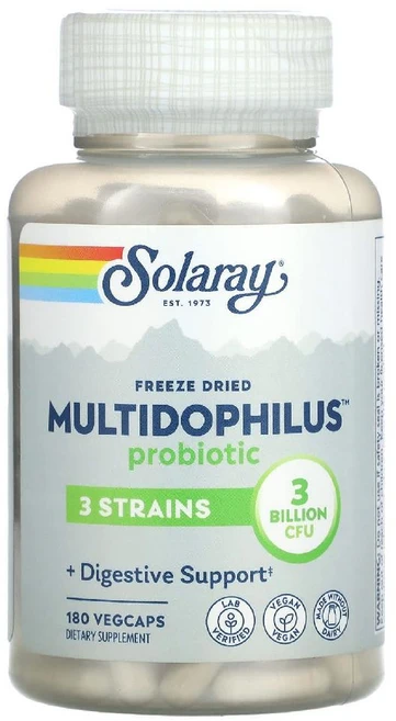 쏠라레이 동결 건조 멀티도필러스 프로바이오틱 30억CFU 180 베지캡슐, 180정, 1개 - 쿠팡