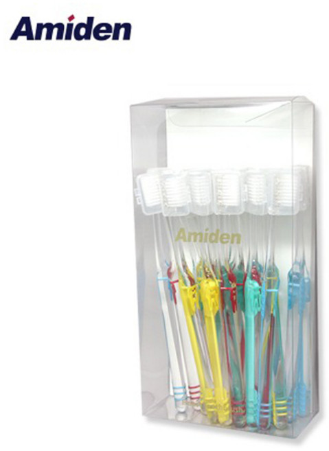 [치과전용-실속팩] 아미덴 고급 성인칫솔 프라임 이중슬림모 학생 성인 추천, 2세트