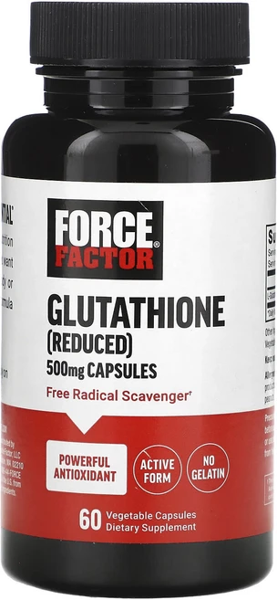 Force Factor 글루타치온(환원형) 500mg 베지 캡슐 60정, ForceFactor글루타치온환원형500mg베지캡슐60, 1개 - 쿠팡