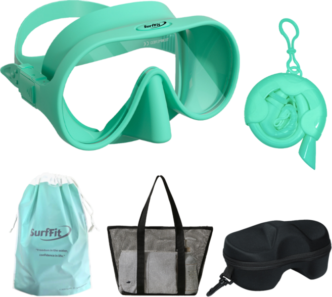 써핏 아쿠아틱 롤업 스노쿨링 장비 세트, 애플 민트
