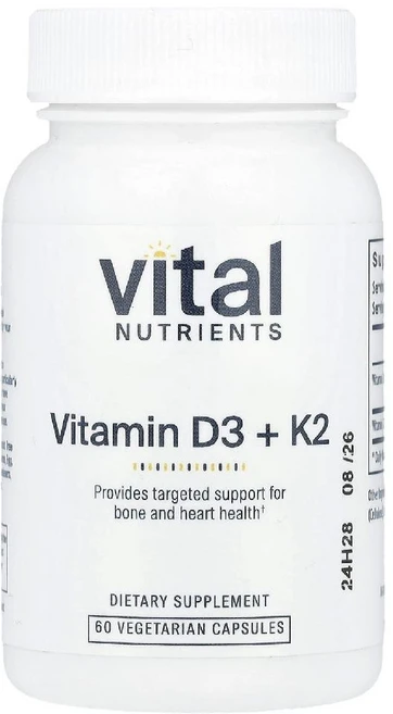 Vital Nutrients K2-7 + D3 베지 캡슐 60정, 1개 - 쿠팡
