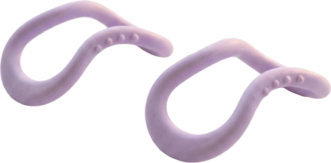 데비 프로 소프트 데비링 2p + 파우치, 퍼플, 1개