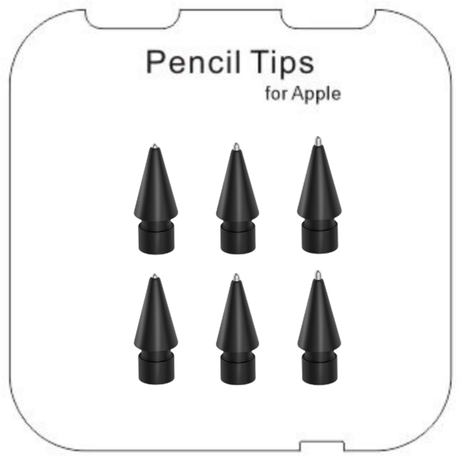 NUBASE 애플펜슬 펜촉 반영구 메탈펜촉 애플펜슬 프로 1세대 2세대 호환 펜촉 9가지, 1세트, 08. 메탈시리즈 (블랙)