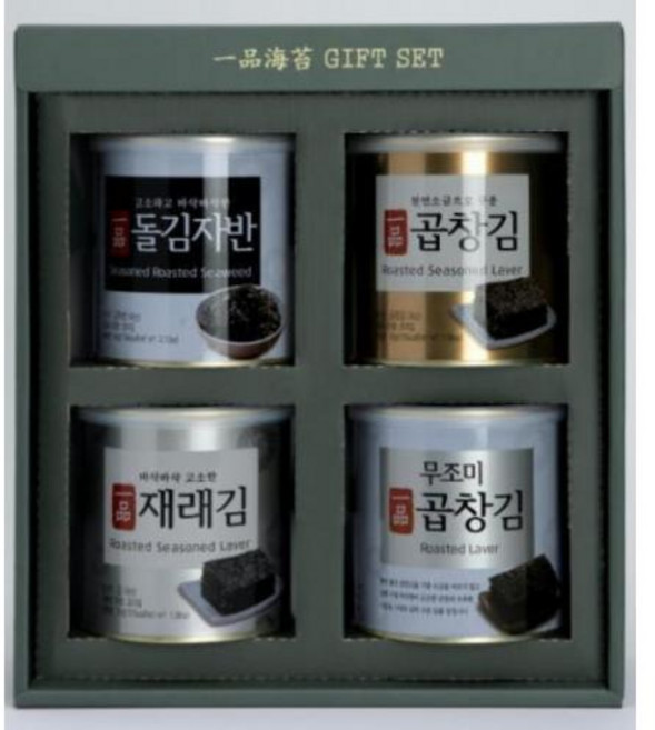 생곱창캔김 재래김 돌김자반 김선물세트, 1개