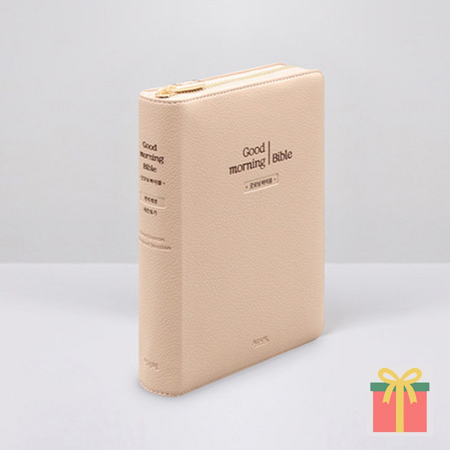 휴대용 성경 큰글자 굿모닝 바이블 개역개정 성경책 새찬송가 소 합본, 아가페출판사, 큰글자굿모닝_소_합본_피치베이지
