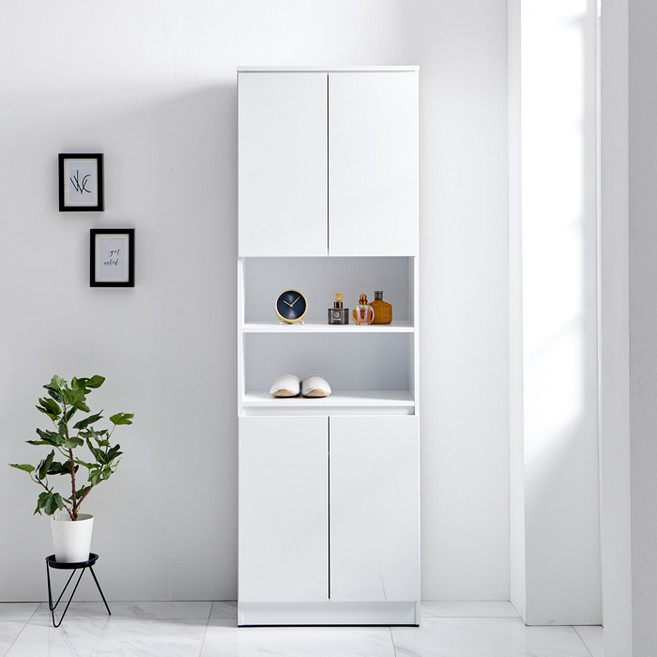 히트 LPM 유광 신발장 수납장 신발정리대 다용도정리장, 03.히트 LPM 신발장 대형, 화이트