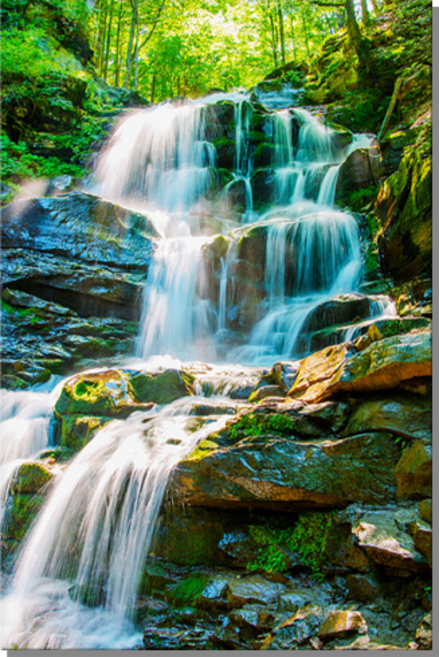 폭포 인테리어 액자 풍경 그림 풍수지리 물그림액자, 22.일확천금 폭포, 01.세로형 3호 21x29cm