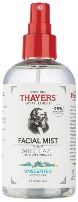 테이어스 언센티드 알콜 프리 미스트 토너 위드 위치하젤 알로에 베라 237ml 18891, One Color - 쿠팡